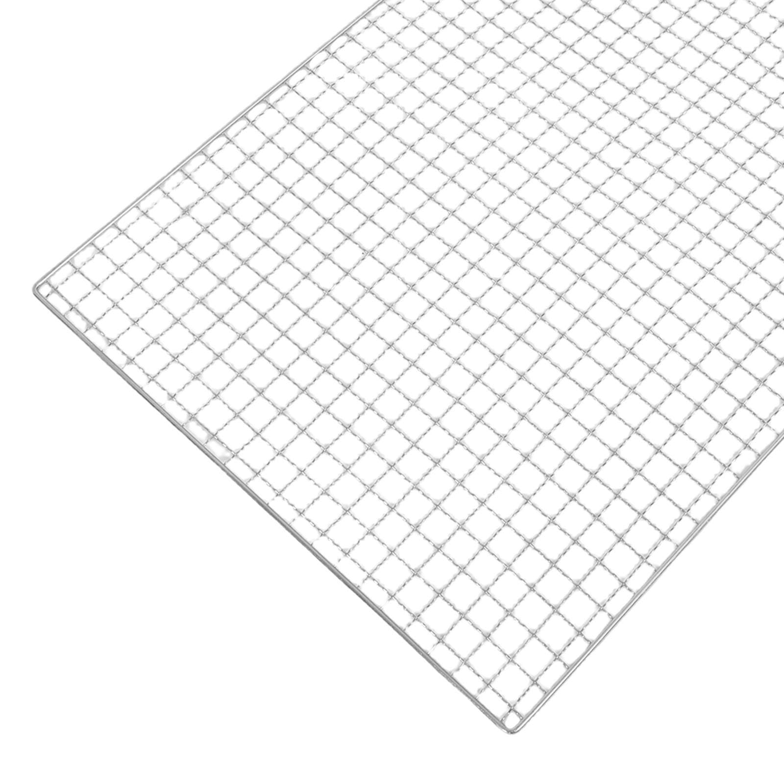 Toddmomy Rejilla de Acero Inoxidable para Barbacoa 10piezas Rectangular Distribución Uniforme de Calor y Fácil Volteo Adecuado para Fiestas al Aire Libre y Hornear