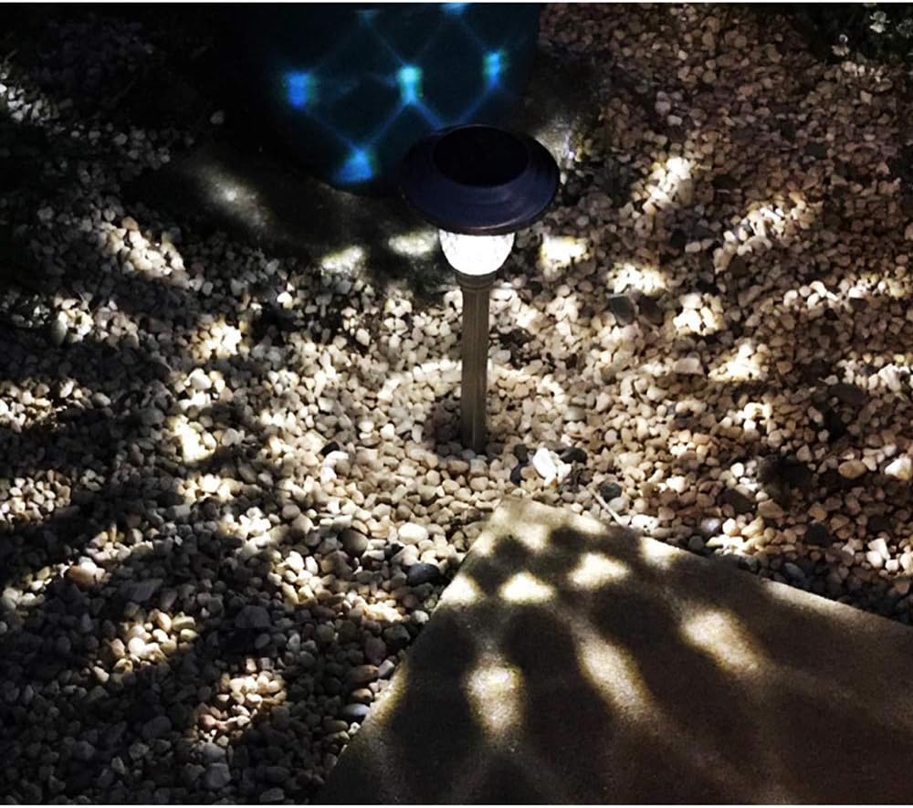 Solar Lawn Lamp Outdoor Garden Landscape Plug Floor Lamp (Black (White Light))