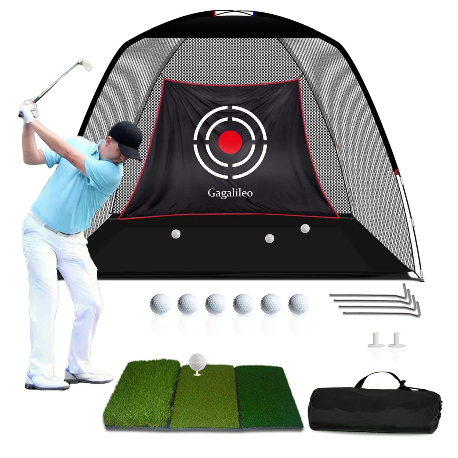 Amazon.com: Gagalileo Golf Hitting Net Backyard Driving: 10x7FT