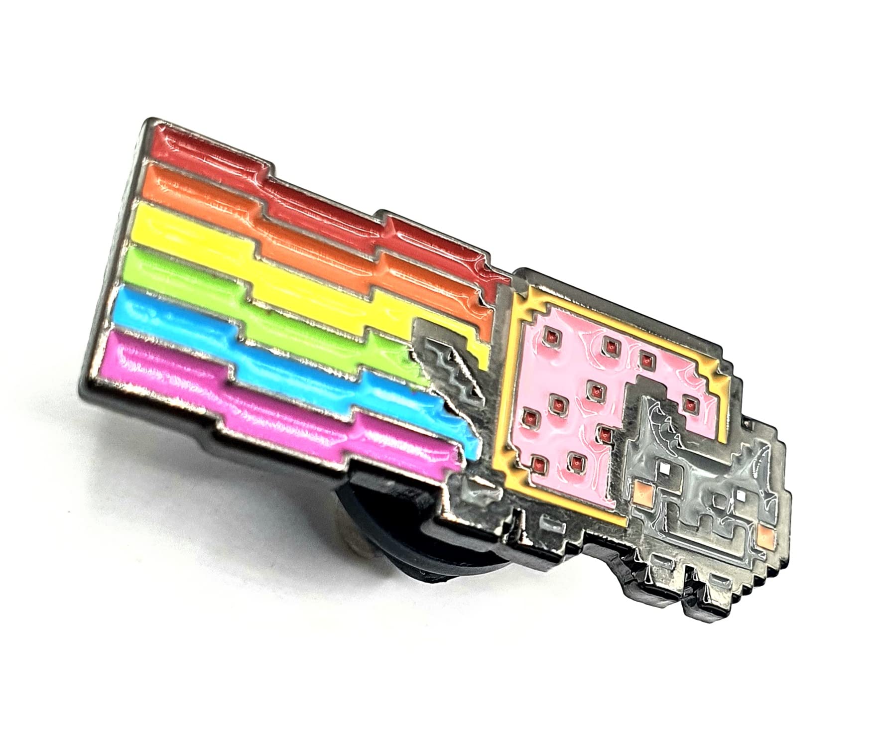 SNS Components Nyan Cat Metal Enamel Pin Badge, Metal