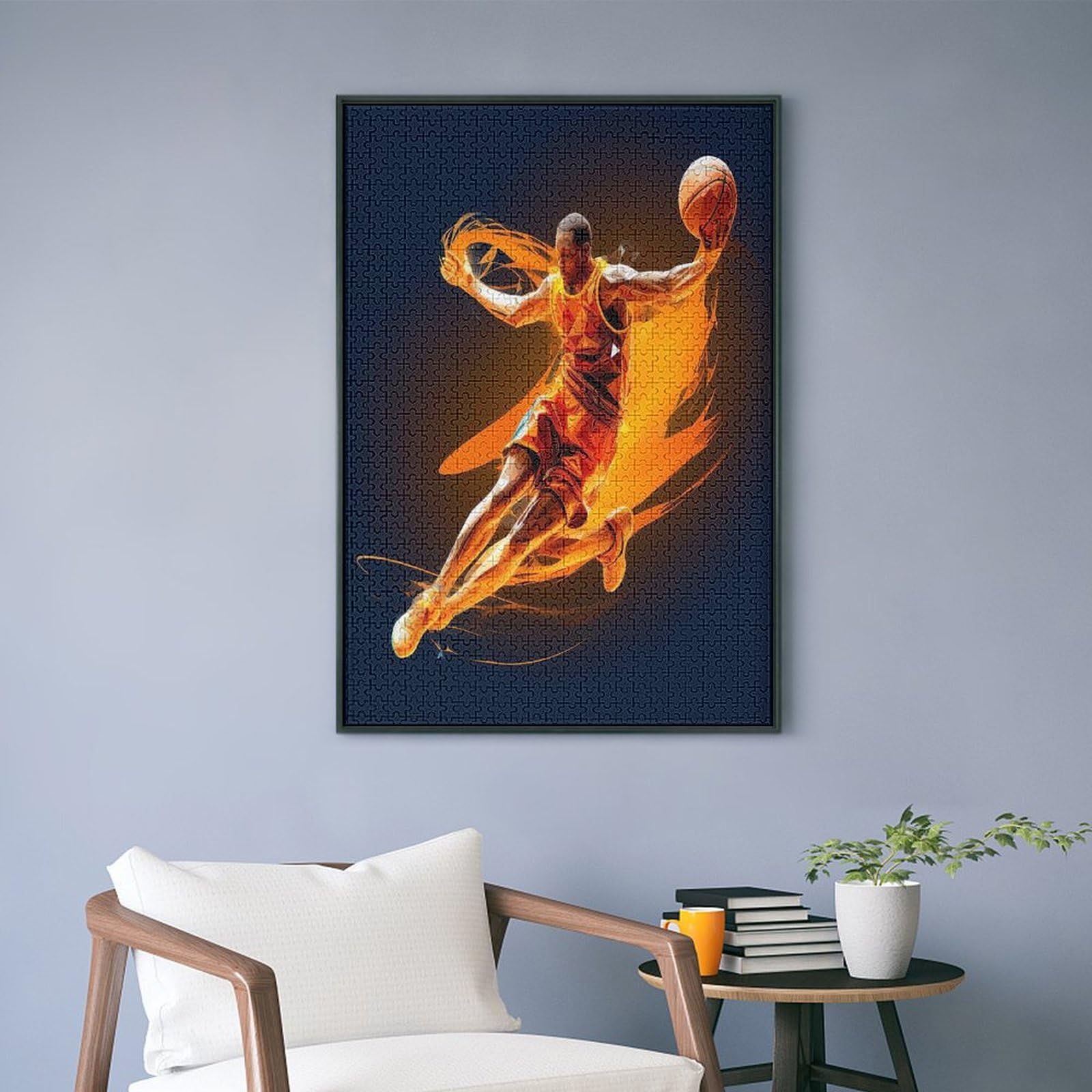 1000 Teile Puzzle Basketball Sport – Holz Puzzle Für Erwachsene & Kinder Ab 12, 50 X 75 Cm, Bunt