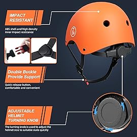 67i Bike Helmet for Adults & Kids 8-14 - Adjustable L (22.83-23.82) Lightweight Ventilated Cycling Helmets with 11 Vents (Orange)