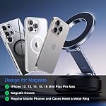 2026 Upgraded Magnetic Car Phone Holder Mount, [98+LBS Suction & 3200gf Magnetic] Vacuum Suction Cup Phone Holder, 360° Rotation Shower & Wall Mount Car Accessories for iPhone 17 Pro Max