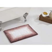 Better Trends 100% Cotton Torrent Collection Bath Mats, Rose Bath Mat - Tufted, Absorbent & Machine Washable Bath Mats for Bathroom Floor, Shower & Sink Bath Mat Rug, 17" x 24"