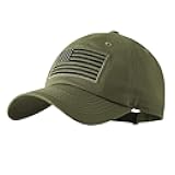 American Flag Baseball Cap for Men Women Low Profile USA Army Tactical Operator Military Plain Dad Hat