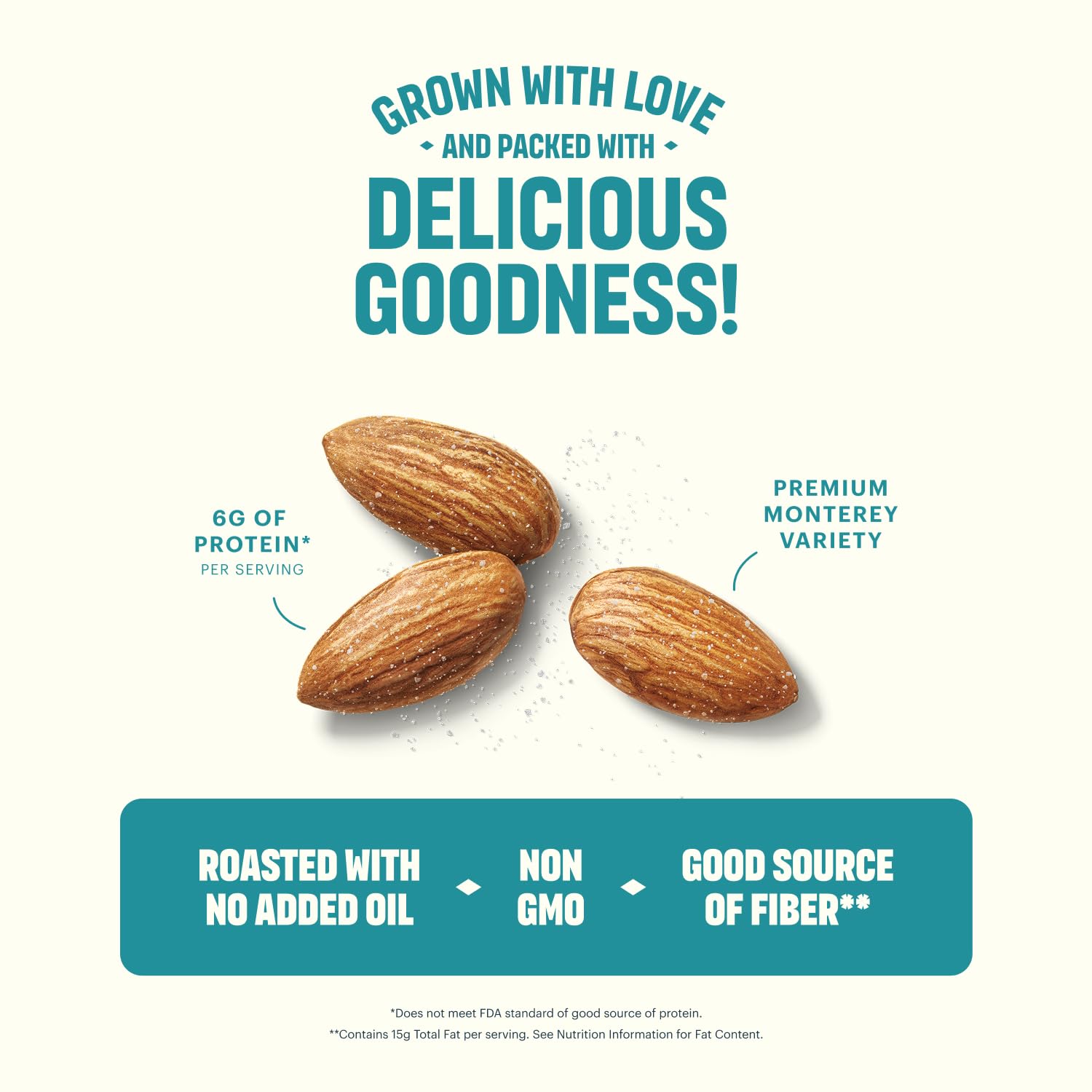 Blue Diamond Almonds, Premium Lightly Salted Snack Nuts For A Low Sodium Option With Protein, 8 Ounce (Pack of 4)