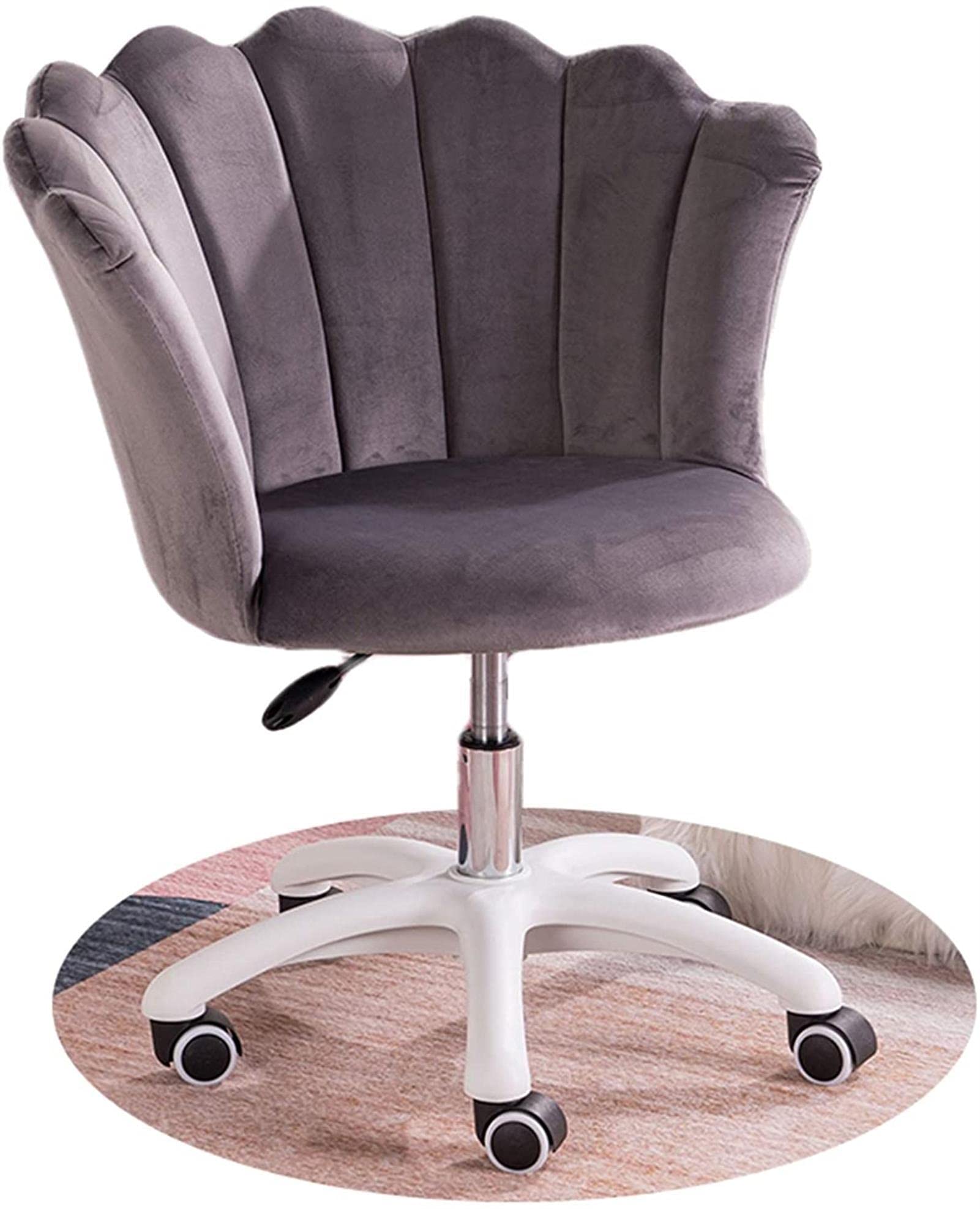 Fauteuil de bureau ergonomique gris foncé assise rembourrée tissu