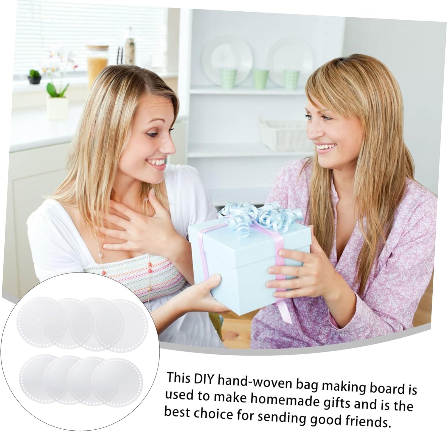 8pcs Acrylic Round Boards for Crochet Bag Handmade Bag Making