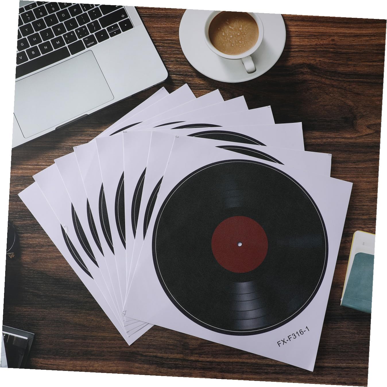 Pegatinas de Vinilo Decorativas Retro para Pared, 8 Piezas Pvc