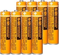 Vista 10 de Paquete de 6 pilas AAA recargables HHR-55AAABU NI-MH de 1,2 V para Panasonic 550 mAh batería para teléfonos inalámbricos