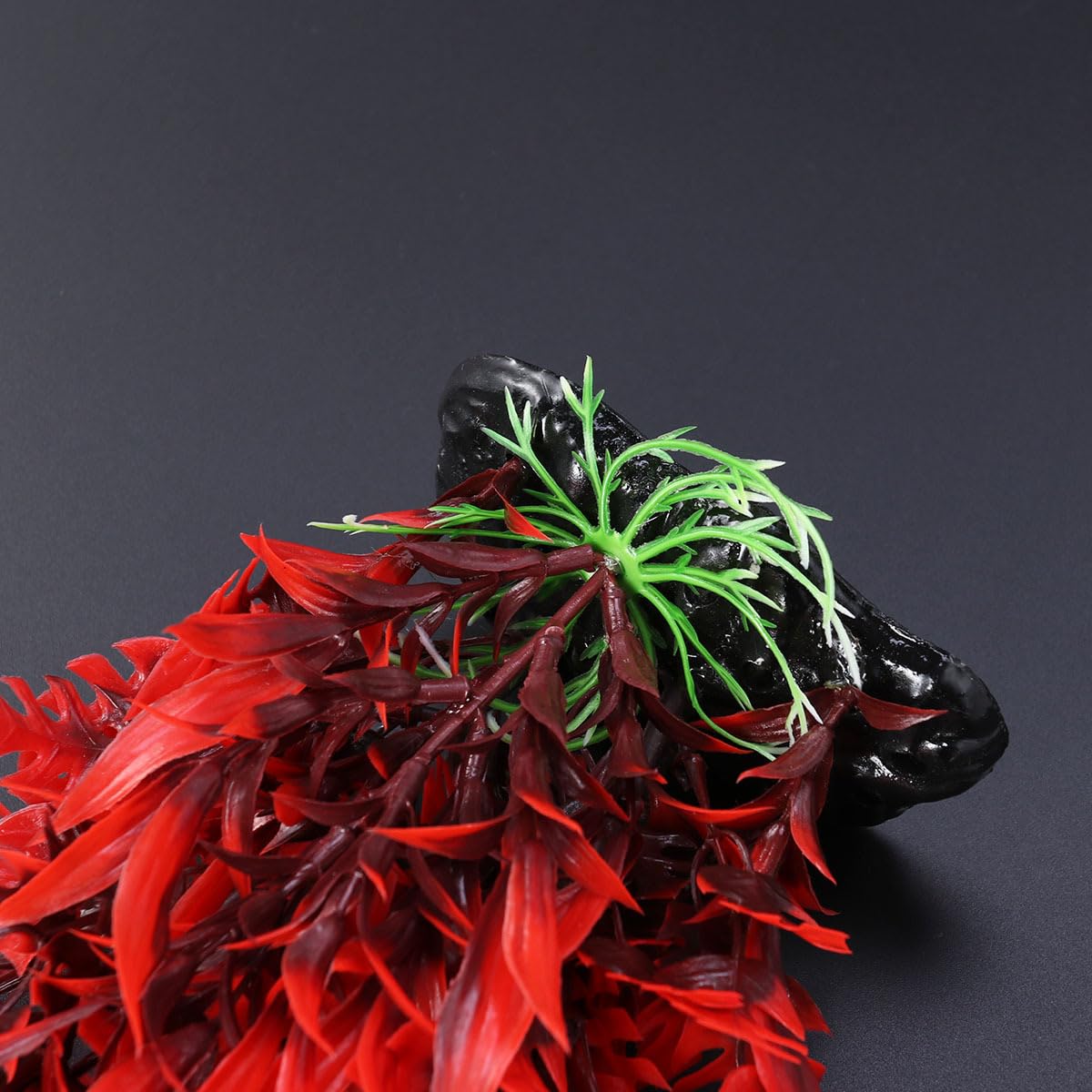 BESPORTBLE 40 cm Aquarium Pflanzen Künstlich: Rote Aquarium Pflanzen Plastik -Dekorationen Große Künstliche Wasser -Ornament