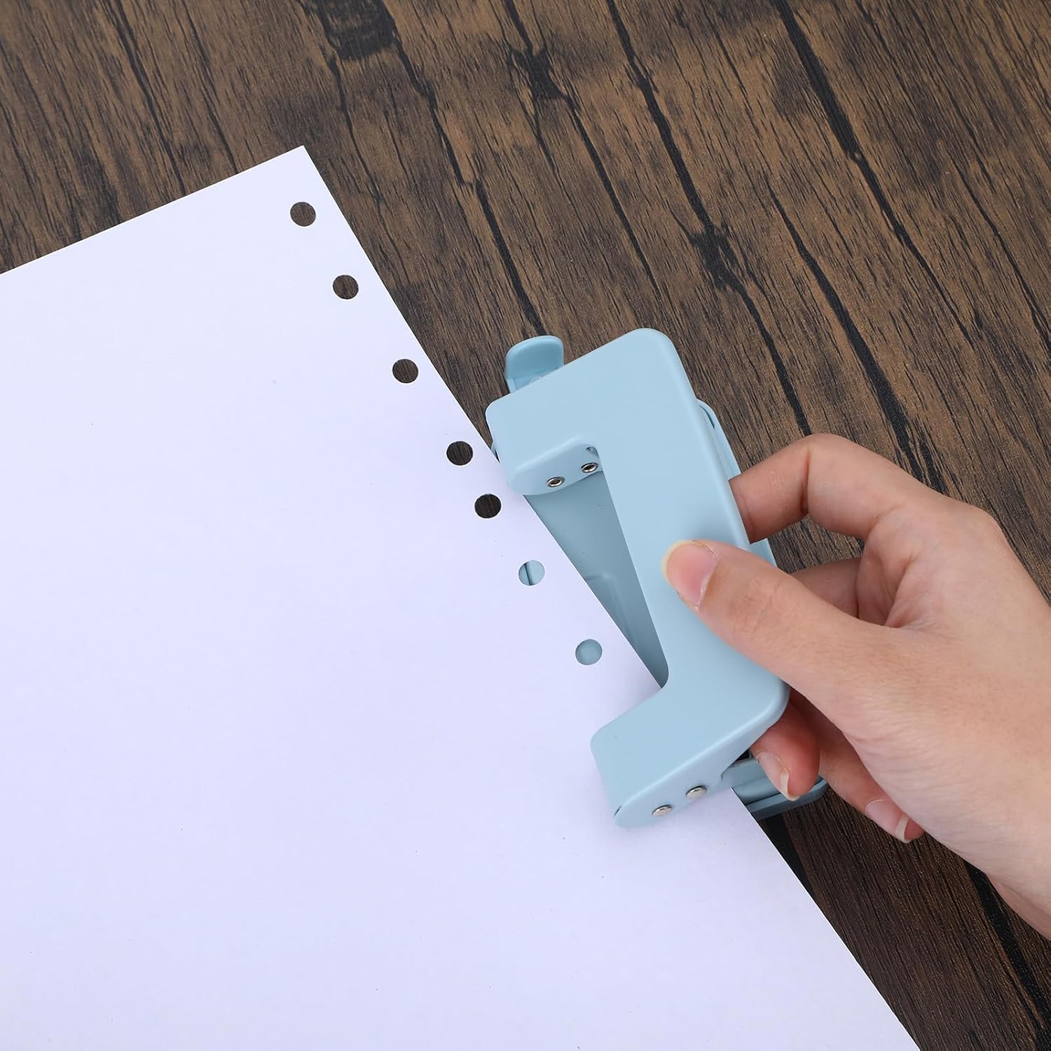 2 Hole Paper Punch, Metal Two-Hole Punch, 2 Holes Puncher for File Folder
