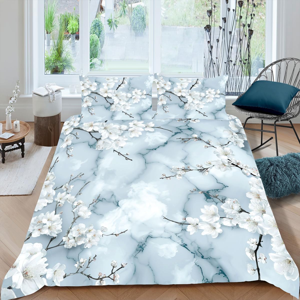 Housse de couette 260x230 cm en microfibre douce pour apaiser vos nuits