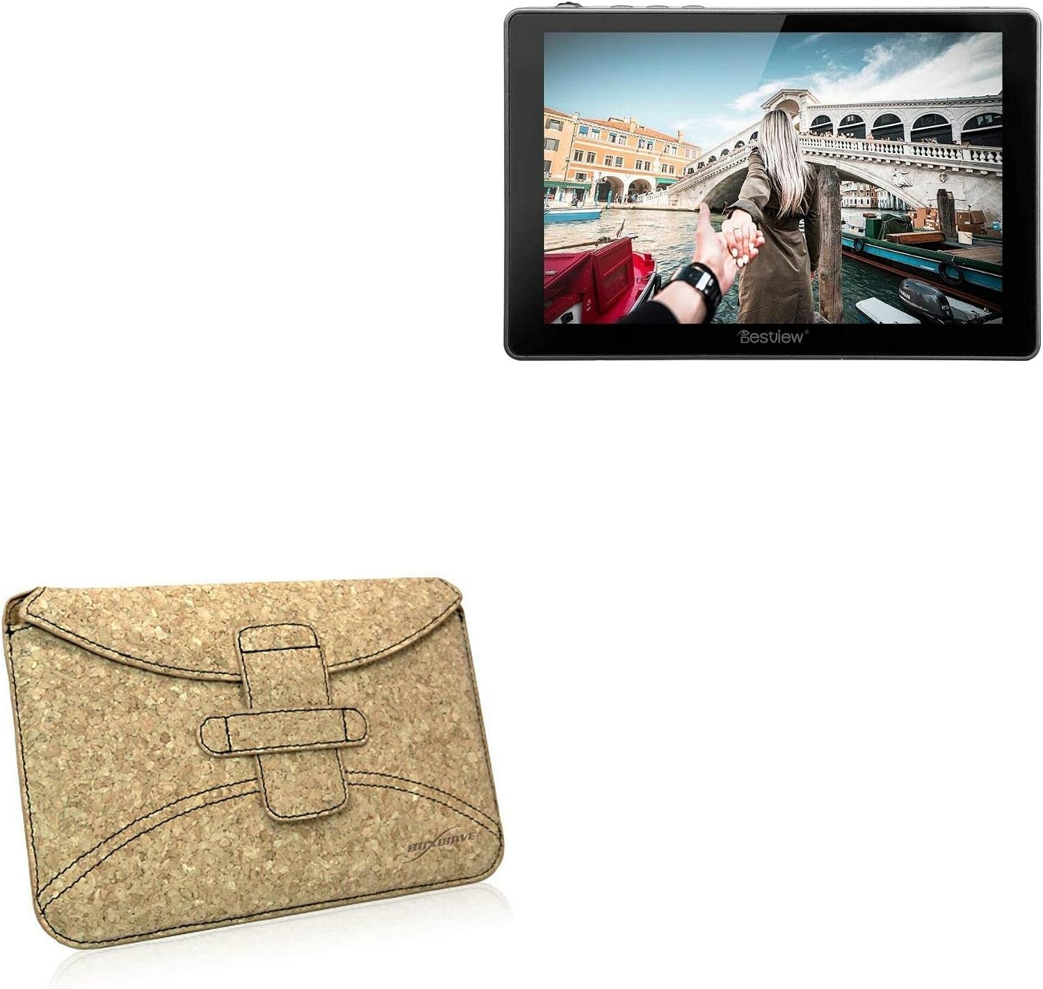 BoxWave Case Compatible with Bestview R7 - Quorky Pouch, Durable, Lightweight Cork Envelope Sleeve Cover