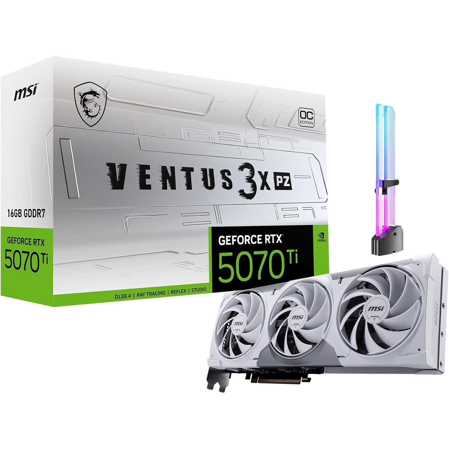 新品　GeForce RTX 5070 Ti 16G VENTUS 3X OC Amazon.com: msi GeForce RTX 5070 Ti Ventus 3X PZ OC Triple Fan