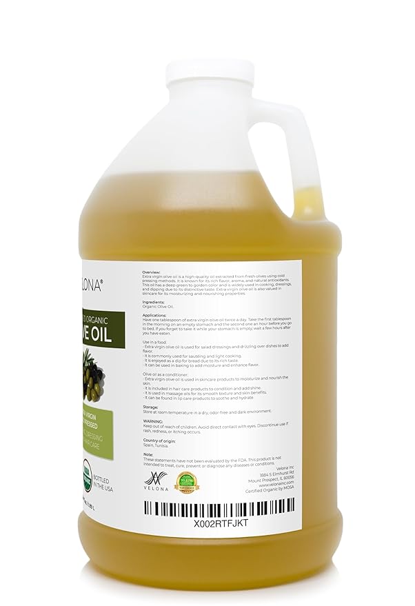 velona Aceite de Oliva Extra Virgen Orgánico 64 fl oz miniatura 3