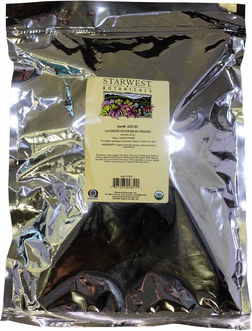 Lavender Dryer Bags - 24 Pk Og