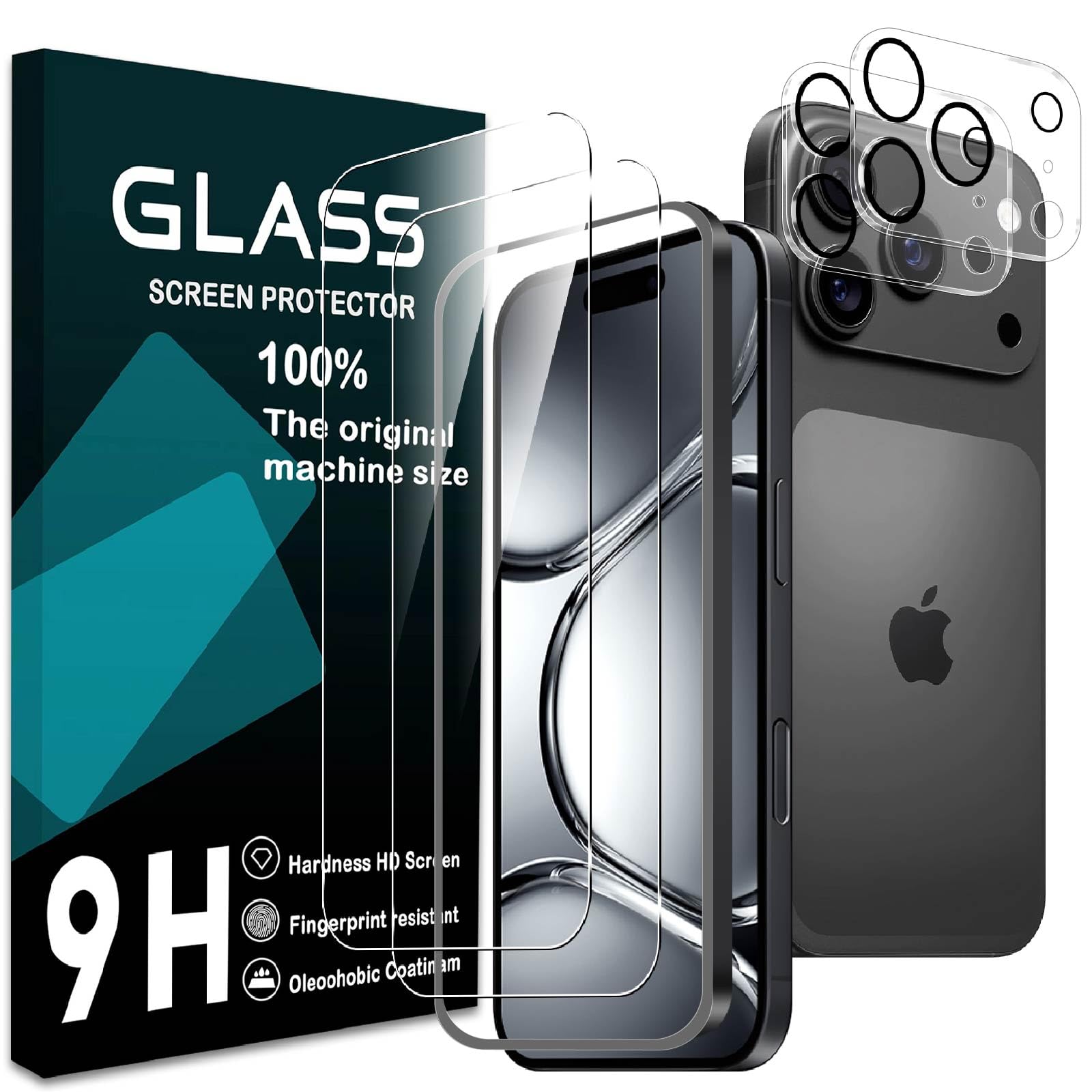 対応 iPhone 17 Pro Max フィルム ガイド枠付き【2+2枚セット-国産旭硝子素材】iPhone17Pro Max ガラスフィルム (2枚) + レンズ保護フィルム (2枚) アイフォン17Pro Max 保護 フィルム さらさら 強化ガラス 厚さ0.26 超薄 硬度9H 飛散防止 指紋防止 高感度 自動吸着 気泡ゼロ 高透過率 ラウンドエッジ加工 3D Touch対応 貼り付け簡単 EGIP17PMM221