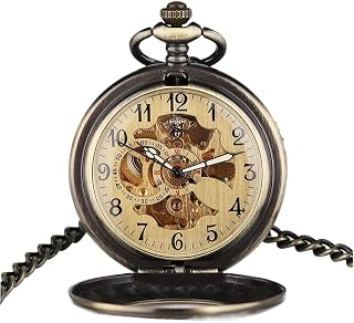 Vintage Pocket Watch,1pc Pocket Watch Chains,for Men Birthday for Men Personalized for Husband Boyfriend Engraved(Brass)