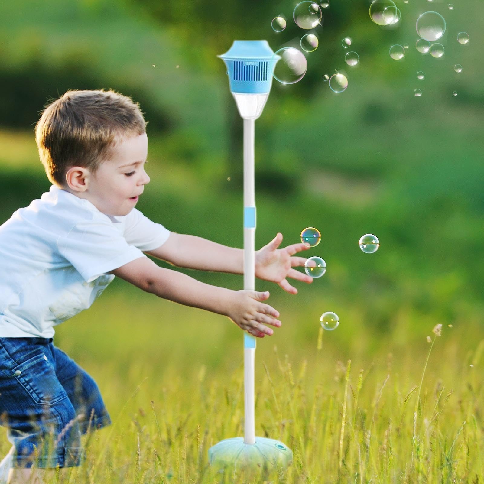 Soporte De Máquina De Burbujas Altura Ajustable Y Ambiente De Ensueño