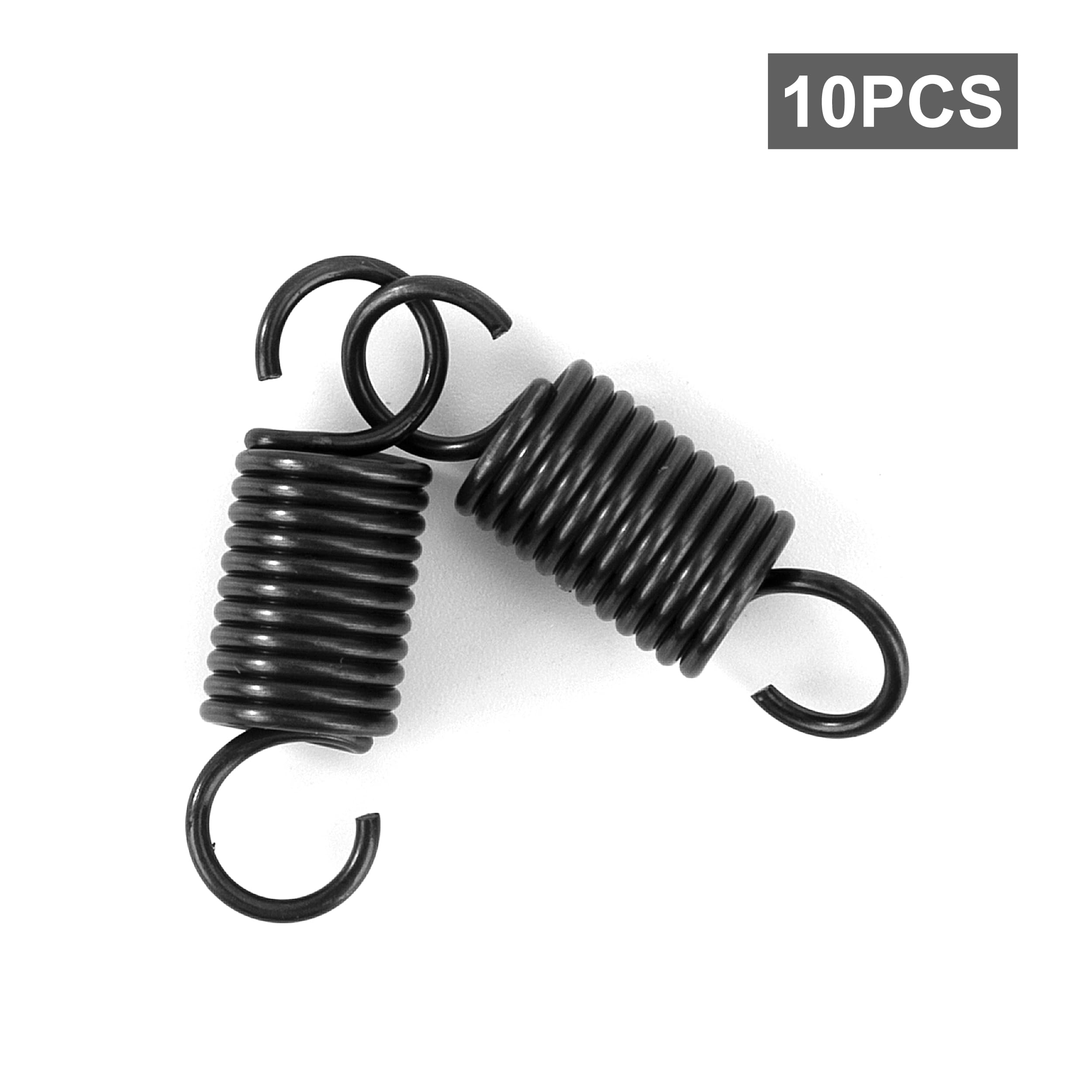 Sprężyny przedłużające 25 mm Sprężyny naciągowe z hakiem Fortepian Wire Sprężyna Średnica zewnętrzna 8mm Średnica drutu 1,0 mm Siła Sprężyna 2,5 kg 10 sztuk