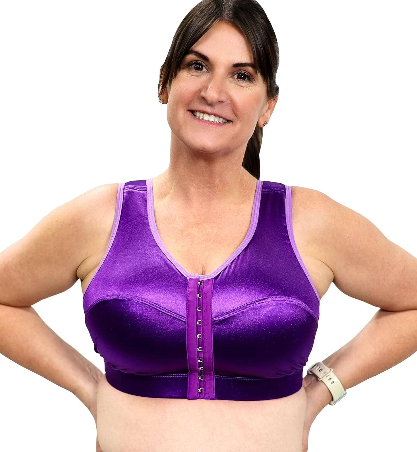 ENELL Women's Full Coverage High Impact Sports Bra (100)