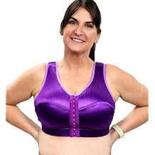 ENELL Women's Full Coverage High Impact Sports Bra 100,3,Purple Pansy