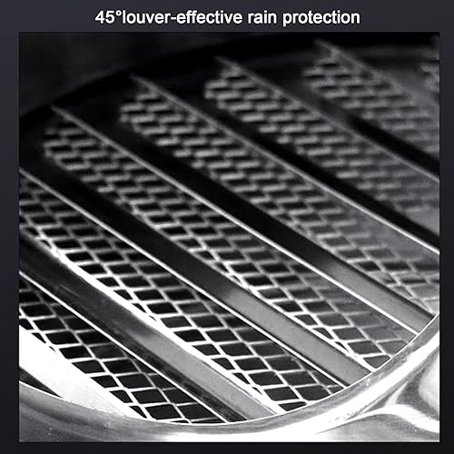 Miniatura 5 de Tapa de chimenea de acero inoxidable 304, rejillas de ventilación de escape con malla de pantalla, tapa de lluvia redonda de ventilación y protector