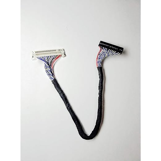30Pin LVDS Cable Right Side Power Black