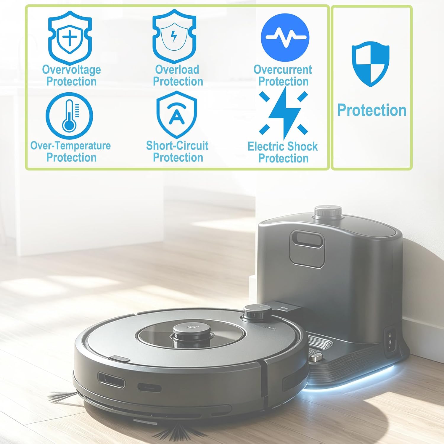 Single Charging Station for Roomba, Compatible with e5, e6, i1, i3, i4, i6, i7, i8, and 500-900 Series Robot Vacuums (1 Charger)