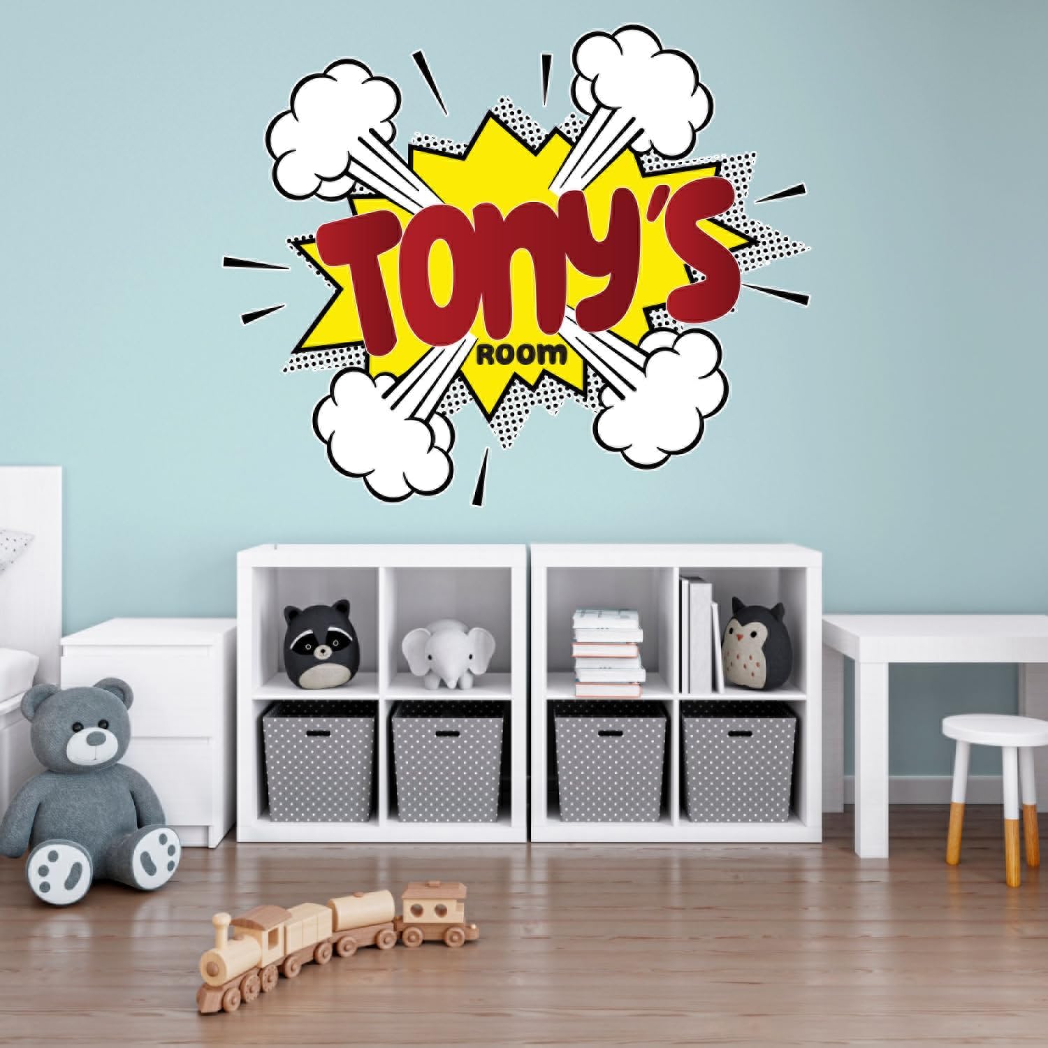 Generic Cartoon Wall Sticker, Custom Name Decal, Kids Bedroom Decoration, Personalized Comic Book Name, Boys & Girls Room Decor, Comic Wall Decal, Nursery Wall Decal, PN-CM.01, Red & Yellow Generic Cartoon Wall Sticker, Custom Name Decal, Kids Bedroom Decoration, Personalized Comic Book Name, Boys & Girls Room Decor, Comic Wall Decal, Nursery Wall Decal, PN-CM.01, Red & Yellow