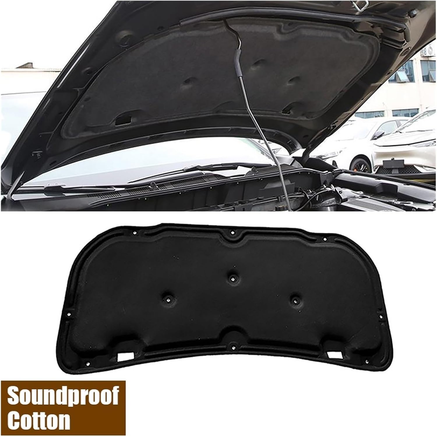 Automobile Front Engine Noise Soundproof Cotton Insulation Pad Car Interior Accessories Compatible for Mazda CX-5 CX5 KE 2018-2024