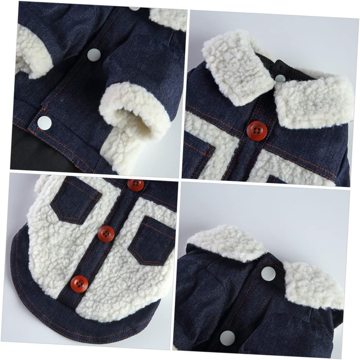 Angoily 3pcs Dog Jacket Stylish Windproof Warm Clothing for Pets Lightweight Comfortable Pet Coat for Dogs Fashionable Wear for Cold Weather