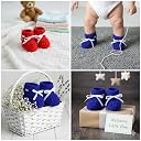 Baby Girls & Boys Woolen Shoes,Woolen Born Children Booties Shoes for Boys and Girls Any Occasion (Blue- 6-9 Month) gallery image