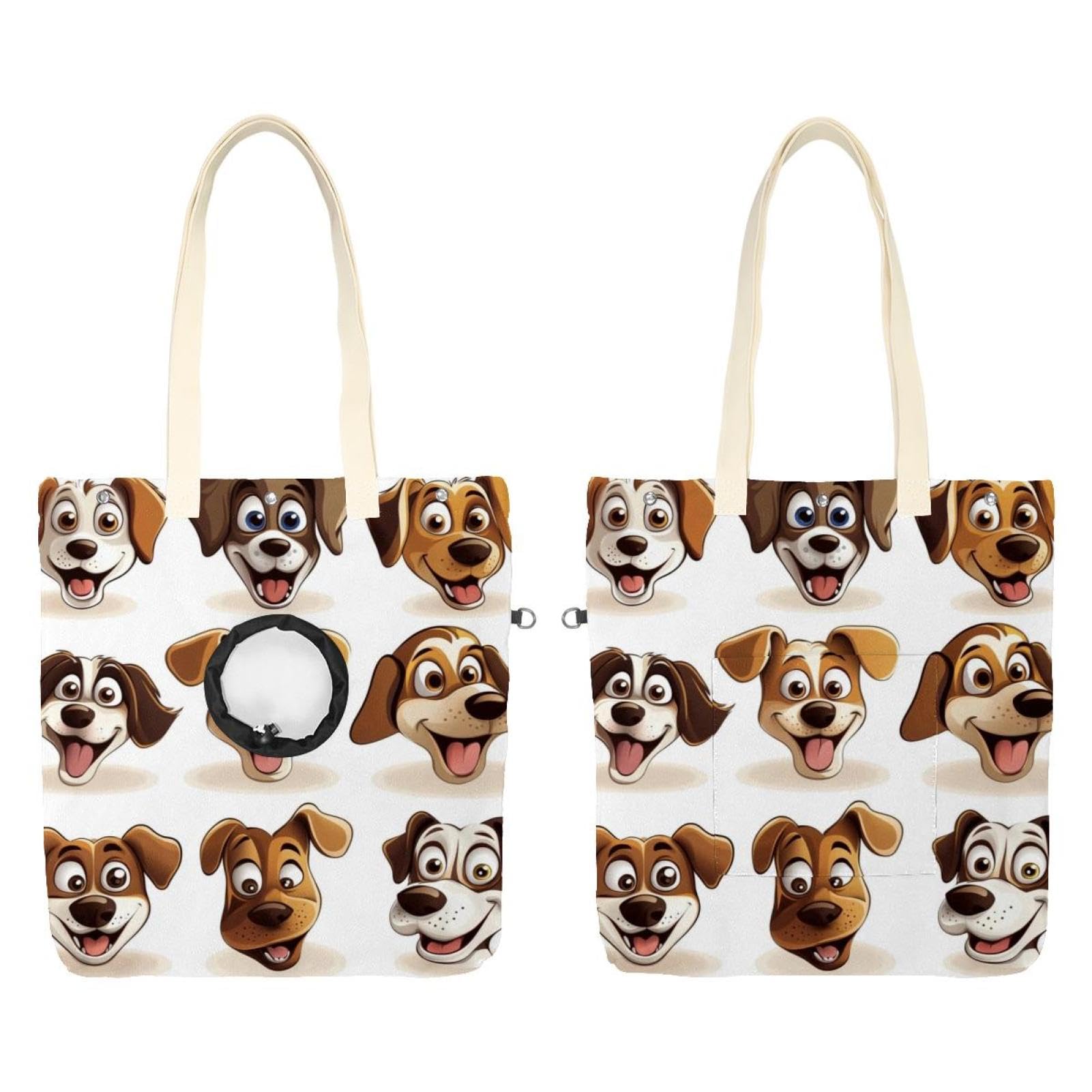 Sac de transport pour chien Visages de Chien (2) idéal pour vos balades urbaines