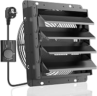 HG Power 350 mm ipari fali elszívó ventilátor 1500 m3/h sebességszabályzóval rácsos szűrővel alumínium ablakventilátor EU csatlakozóval 1