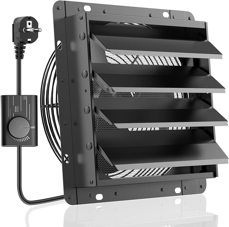 HG Power 350 mm ipari fali elszívó ventilátor 1500 m3/h sebességszabályzóval rácsos szűrővel alumínium ablakventilátor EU csatlakozóval