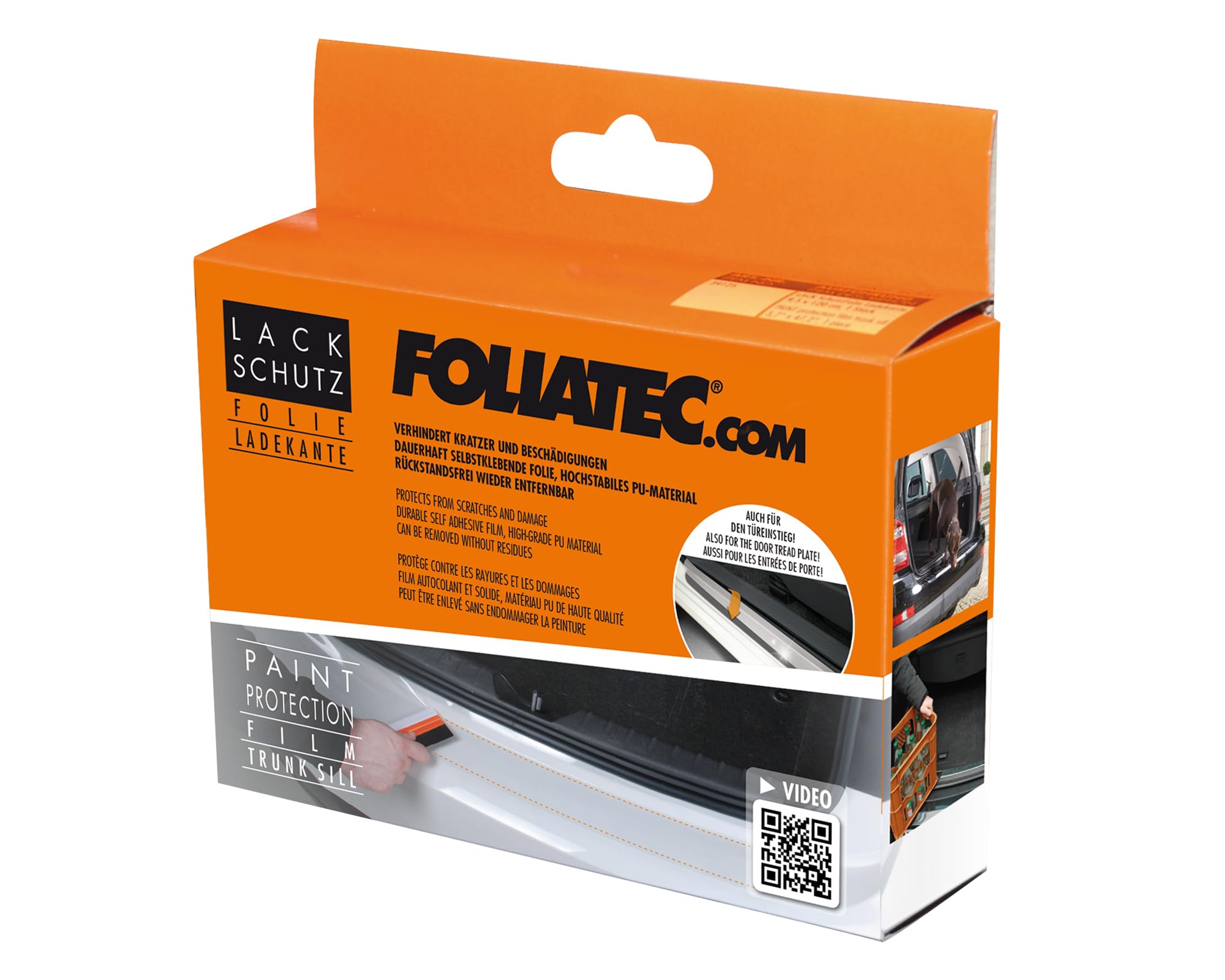 FOLIATEC Lack Schutzfolie Ladekante - 9,5x120cm Transparent