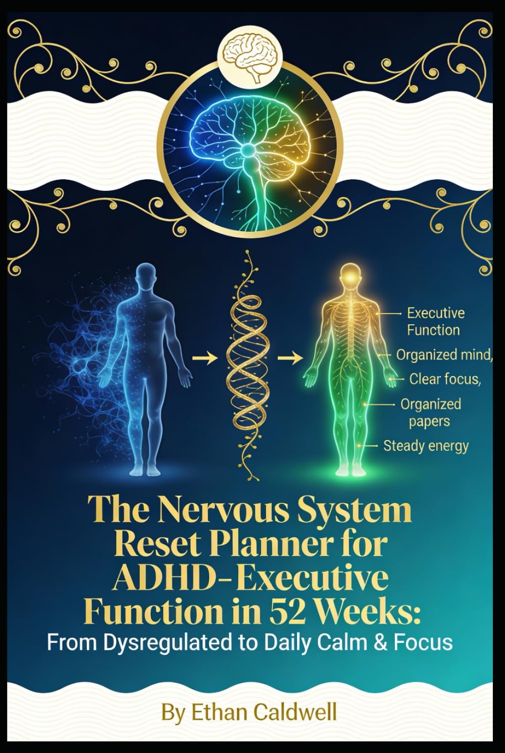 THE NERVOUS SYSTEM RESET PLANNER FOR ADHD: Executive Function in 52 Weeks: From Dysregulated to Daily Calm & Focus (The Nervous System Rewire Series)