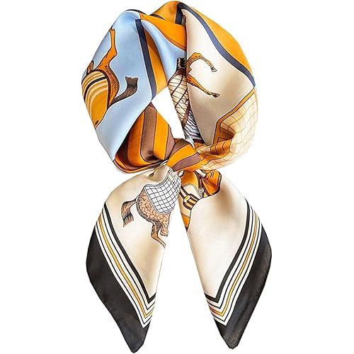 Dailyacc Hair Bandanas Scarf For Women Lightweight Fashion Neck Silk Satin Head Scarves For Sleeping Handbags Scarf