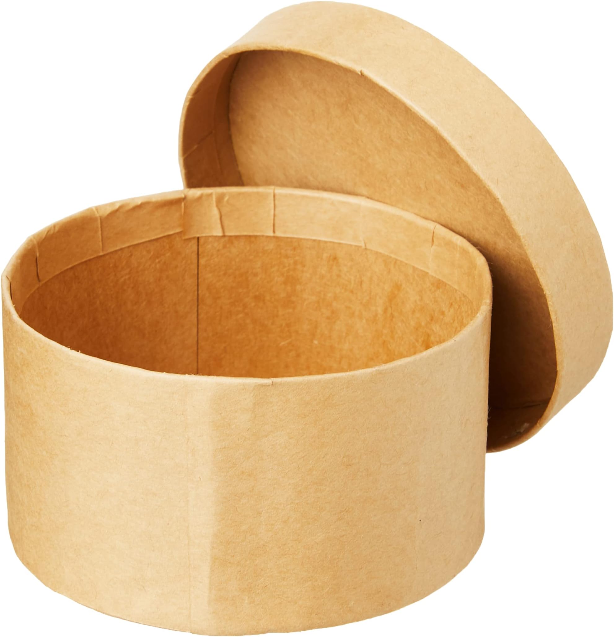 Glorex Round Cardboard Storage Box – Natural – 10 x 10 x 5.5 cm