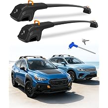 Cross Bars Compatible with Subaru Crosstrek Wilderness 2024-2026 | VW Tiguan 2018-2026 Not for Limited & Taos 2022-2026 Roof Rack 360lbs Top-Lock Aluminum Crossbars for Roof Rails Kayak Rack