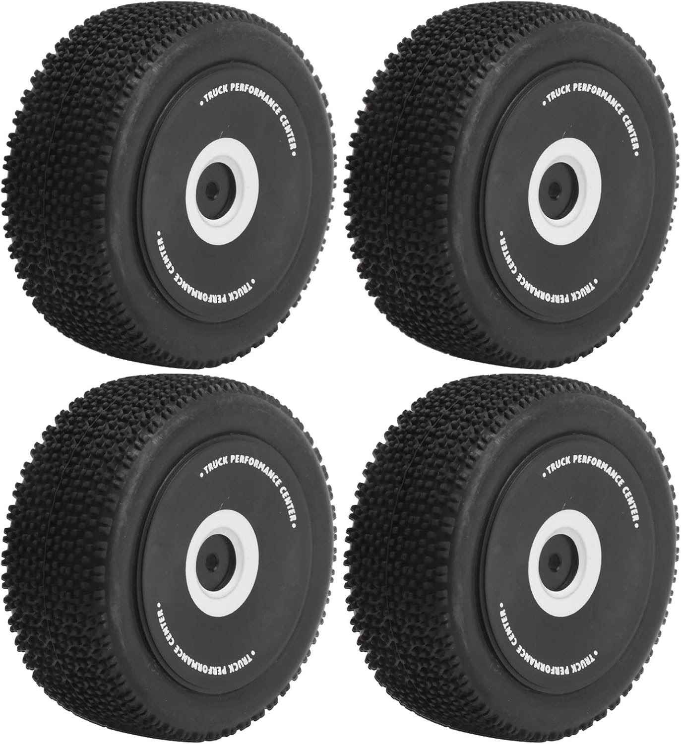 Alomejor RC Tires,High-Performance Long-Lasting Universal Fit,Model Car Wheels,4-Piece Set for 1/12 Scale RC Car Enthusiasts Weekend Racing Hobbyists Hobby Projects Competitive Events