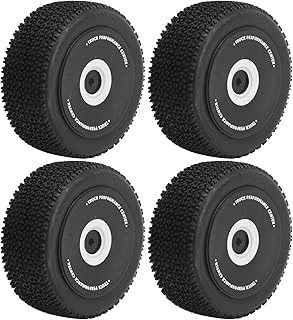 RC Rubber Wheels Model Car Tires 4PCS for WLTOYS 124018 1/12 RC Car RC Car Upgrade Tires Accessory