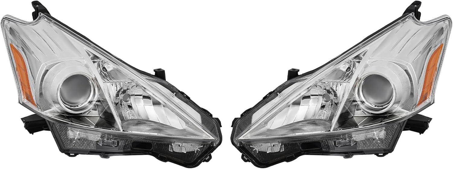 Pair Front Halogen Headlight Assembly for 2012-2014 Toyota Prius V, Direct Replacement Compatible with OE 8117047300 8113047300 (A pair)