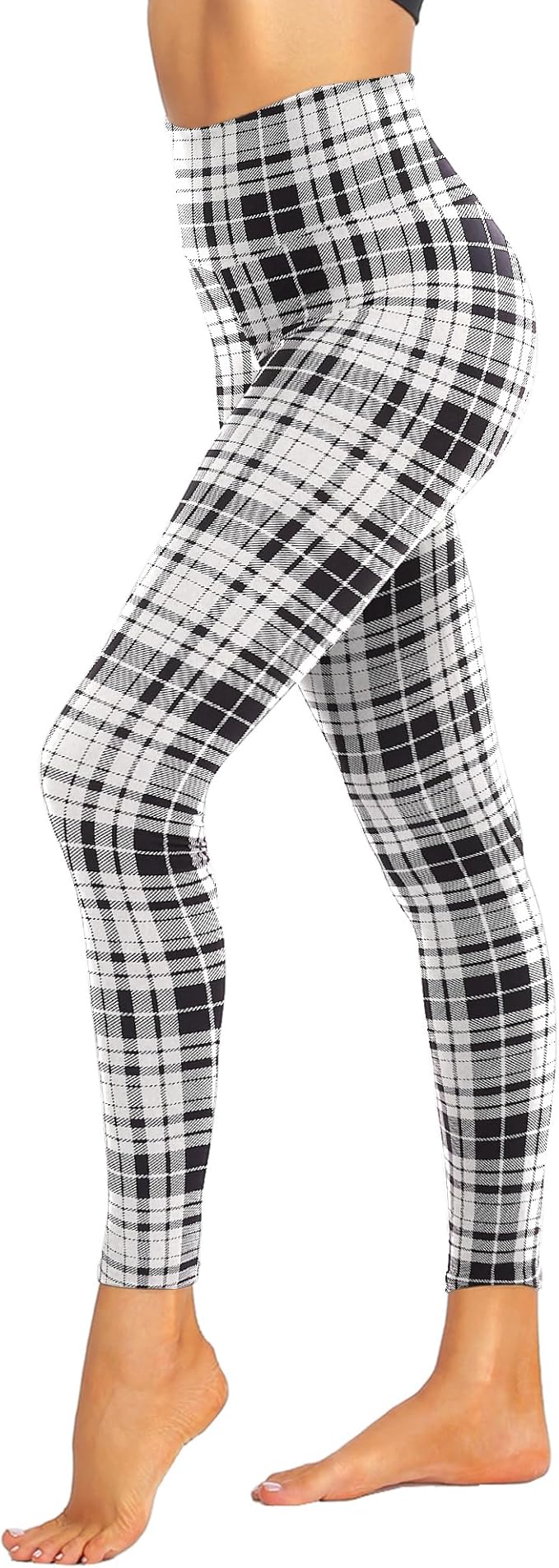 ZOOSIXX High Waisted Leggings for Women - Printed Workout Pants