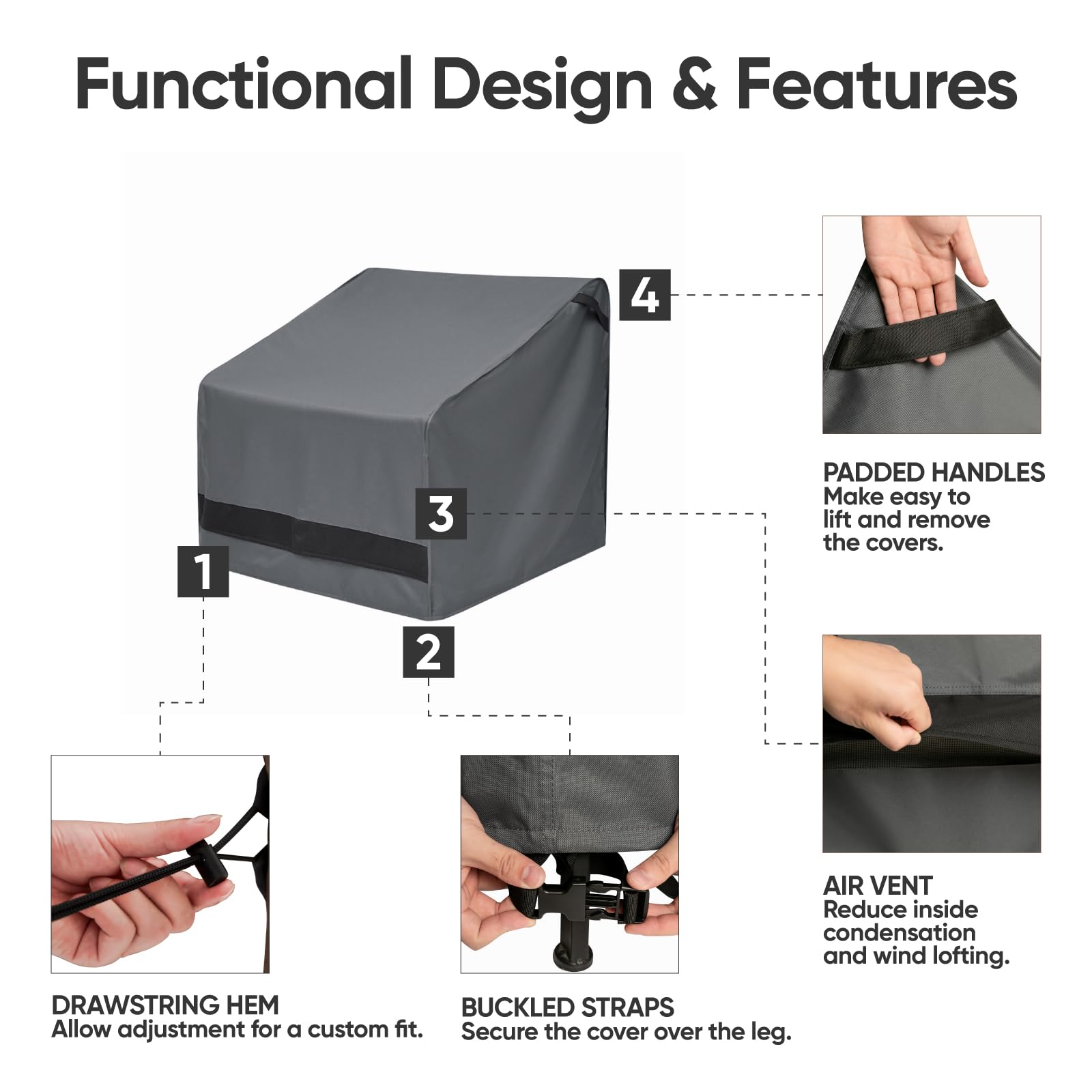 Patio Furniture Covers 4 Piece, Outdoor Furniture Covers Waterproof