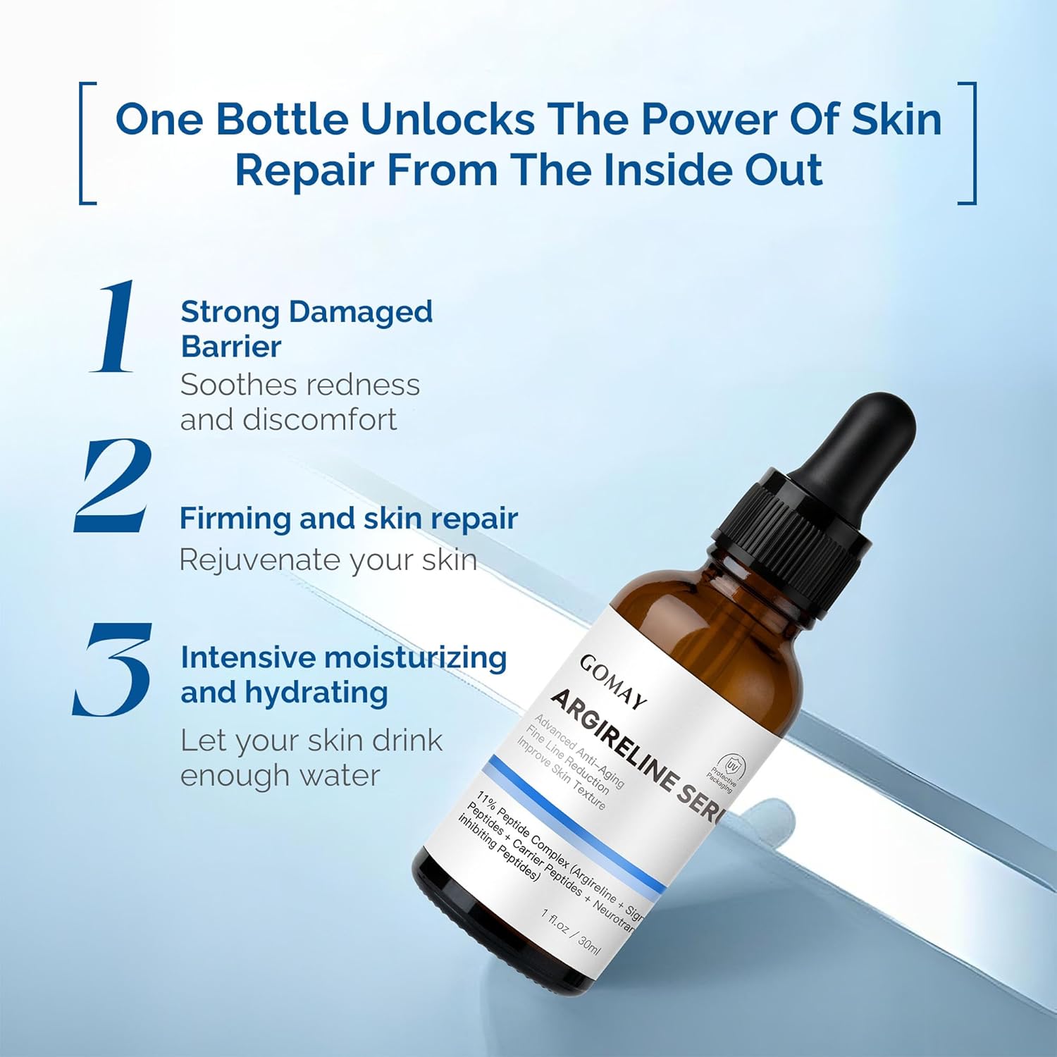 Advanced Argireline Peptide Serum - Wrinkle Defense & Hydration, 1 Fl.Oz - Image 2