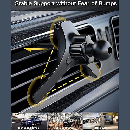 Miniatura 6 de Regular Car Phone Holder Shaking Ball Vent Clip Phone Holder Suitable for Men and Women Air Vent Clip Suitable for Car Holders