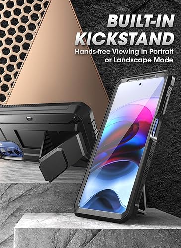 Miniatura 3 de SUPCASE Funda para Moto G Stylus 5G 2022 con soporte y clip para cinturón (Unicorn Beetle Pro), [protector de pantalla integrado] [protección de